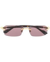 Gucci - Rimless Rectangle-frame Sunglasses - Lyst