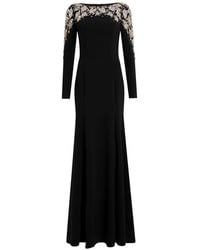 Jenny Packham - Kelly Verfraaide Maxi-Jurk Met Lange Mouwen - Lyst