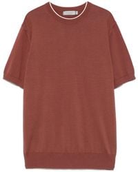 Canali - Fine-Knit T-Shirt - Lyst
