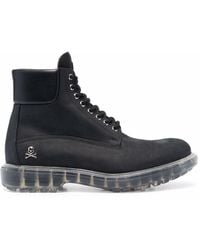 Philipp Plein - Hunter Lace-up Leather Boots - Lyst
