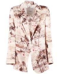 Shirtaporter - Graphic-Print Blazer - Lyst