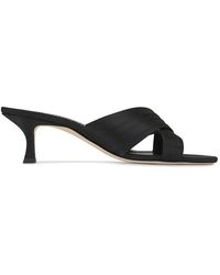 Manolo Blahnik - Crossover Strap Sandals - Lyst