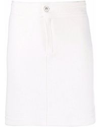 Barrie - Contrast-Stitch Mini Skirt - Lyst