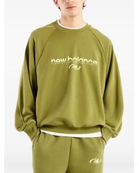 New Balance - Trackside French Terry Crew Sweatshirt - Lyst