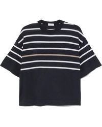 Brunello Cucinelli - Striped T-shirt - Lyst