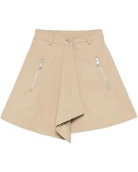 Nanushka - Draped Zip-Detail Mini Skirt - Lyst
