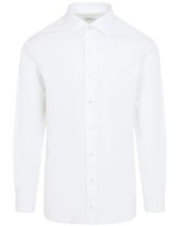 Brioni - Long-Sleeve Cotton Shirt - Lyst