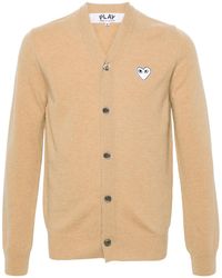 COMME DES GARÇONS PLAY - Heart-Motif Wool Cardigan - Lyst