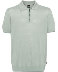 BOSS - Trieste Fine-knit Polo Shirt - Lyst