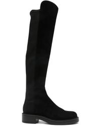 Stuart Weitzman - Celia Overknee-Stiefel Aus Wildleder - Lyst