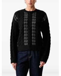 Guess - Cable-Knit Sweater - Lyst