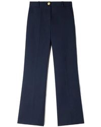 Sandro - Wide-Leg Wool Trousers - Lyst
