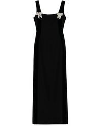 Dina Melwani - Robe Longue À Détail De Nœud - Lyst