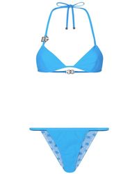 Dolce & Gabbana - Set bikini con logo DG - Lyst
