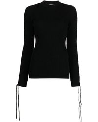 Off-White c/o Virgil Abloh - Lace-Detail Ribbed Top - Lyst