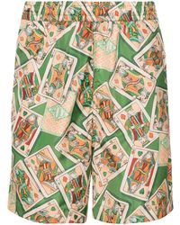 Drole de Monsieur - Jeu De Cartes Elasticated Swim Shorts - Lyst