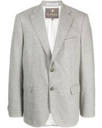 N.Peal Cashmere - Mélange Single-breasted Blazer - Lyst