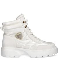 Blauer - Quilted Lace-Up Boots - Lyst