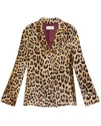 Maliparmi - Jack Met Luipaardprint En Knopen - Lyst