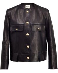 Khaite - The Laybin Leather Jacket - Women's - Cupro/lambskin - Lyst
