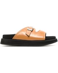 Reike Nen - Buckle-Fastening Leather Sandals - Lyst