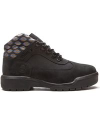 blue timberlands field boots