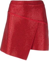 ANDREADAMO - Asymmetrical Crystal-Studded Wrap Skirt - Lyst