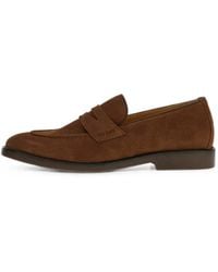 Guess - Driftkin Suede Penny Loafers - Lyst