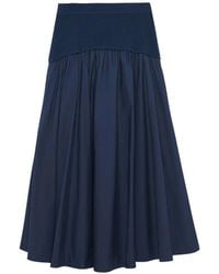 Jonathan Simkhai - Ovie Flared Midi Skirt - Lyst