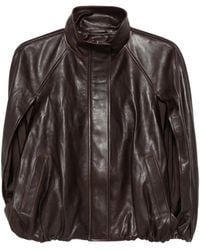 Jonathan Simkhai - Veste En Peau D'Agneau À Capuche - Lyst