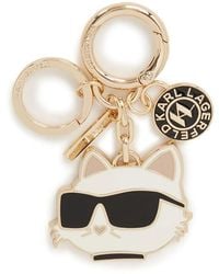 KARL LAGERFELD - Ikon Choupette Keychain - Lyst