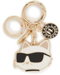 KARL LAGERFELD - Ikon Choupette Keychain - Lyst