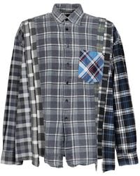 Needles - 7 Cuts Patchwork Flannel Shirt - Lyst
