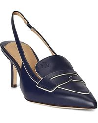 Ralph Lauren - Pointed Penny-Detail Pumps - Lyst