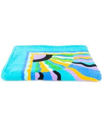 Emilio Pucci Printed Beach Towel - Blue