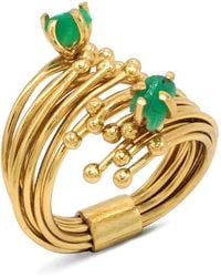 FENOMENA - Geo Emerald Ring - Lyst