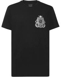 Billionaire - Crest-Print T-Shirt - Lyst