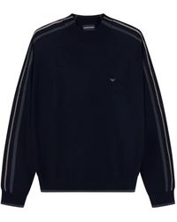 Emporio Armani - ストライプディテール セーター - Lyst