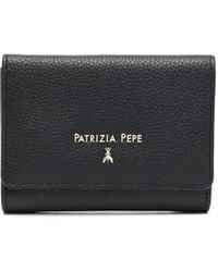 Patrizia Pepe - Grained-Leather Logo-Print Purse - Lyst