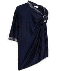 Rabanne - Top Drapeado Con Detalle De Hebilla - Lyst