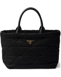 Prada - Sac Cabas Re-Nylon Médium À Design Matelassé - Lyst