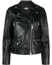 Karl Lagerfeld - K/ikonik Glitter Biker Jacket - Lyst