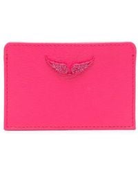 Zadig & Voltaire - Portacarte Zv Pass Con Placca Logo - Lyst