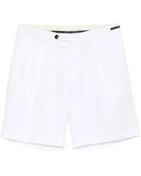 Michael Coal - Pleated-Front Button-Fastening Shorts - Lyst