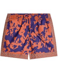 Dries Van Noten - Printed Swim Shorts - Lyst