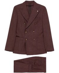 Luigi Bianchi - Costume À Veste À Boutonnière Croisée - Lyst