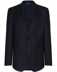Dolce & Gabbana - Patch Pocket Single-Breasted Blazer - Lyst