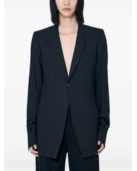 Rick Owens - Single-Breasted Buttoned Blazer - Lyst
