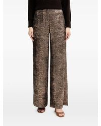 Morgan - Snake-Print Palazzo Pants - Lyst