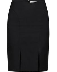 Nina Ricci - Slit Wool Mini Skirt - Lyst
